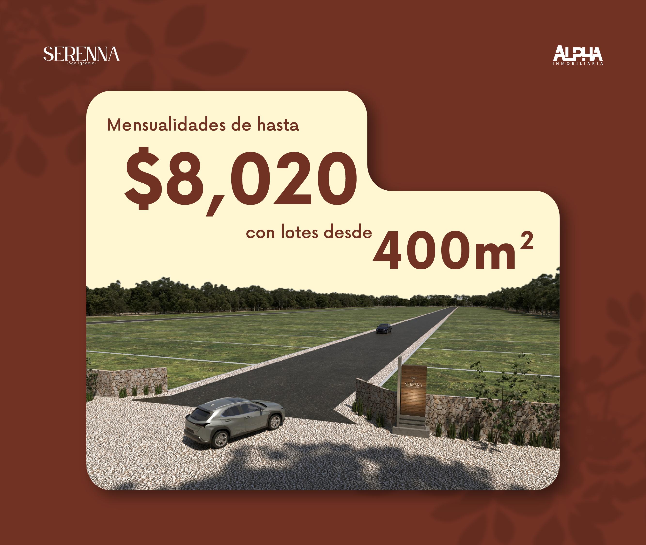 SERENNA I Terreno sobre carretera Mérida-Progreso